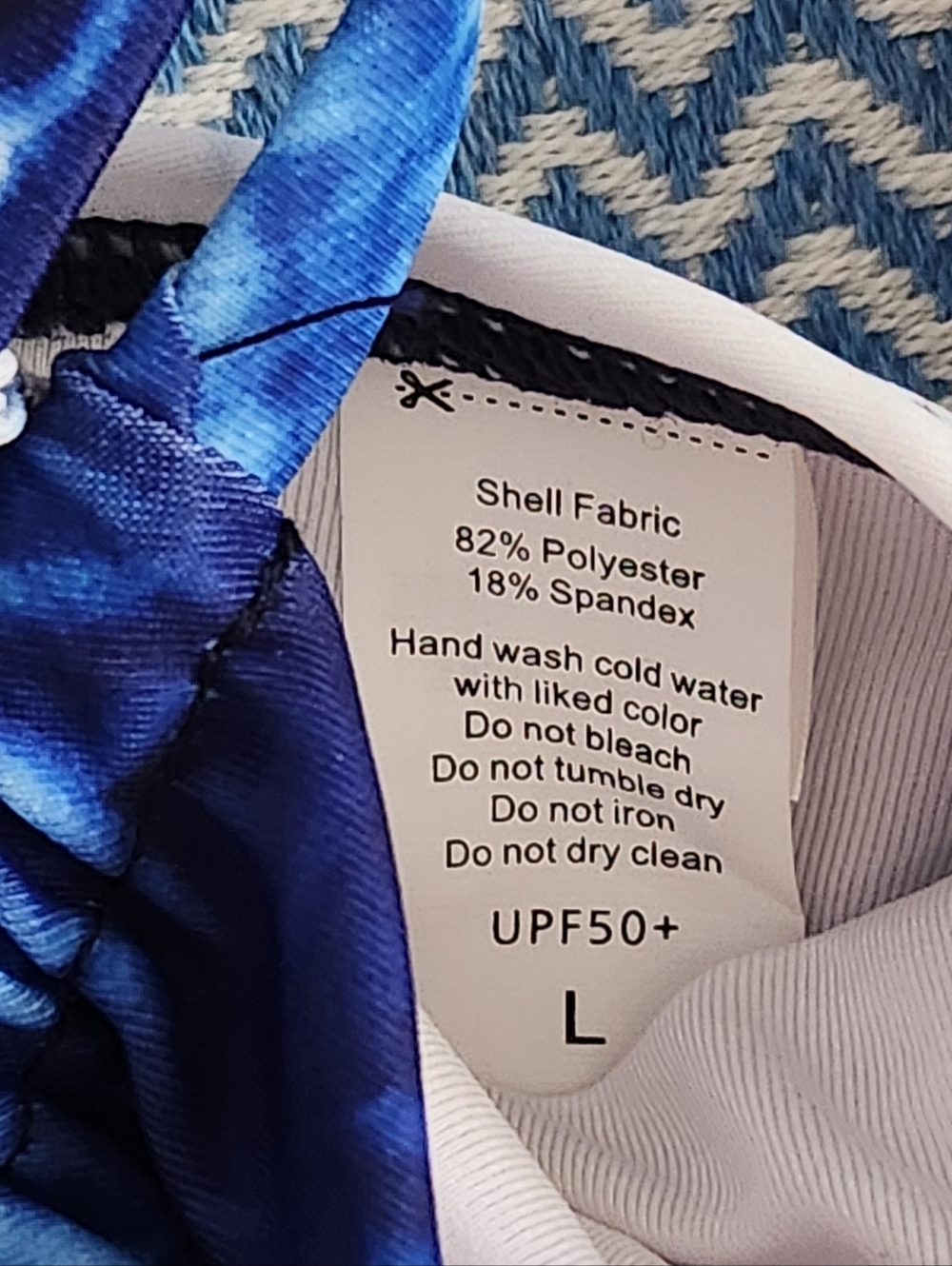 Blue Tie-Dye Bandeau Bikini Set - Women's Swim - Picture 8 of 12